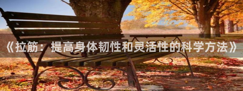 《拉筋：提高身体韧性和灵活性的科学方法》